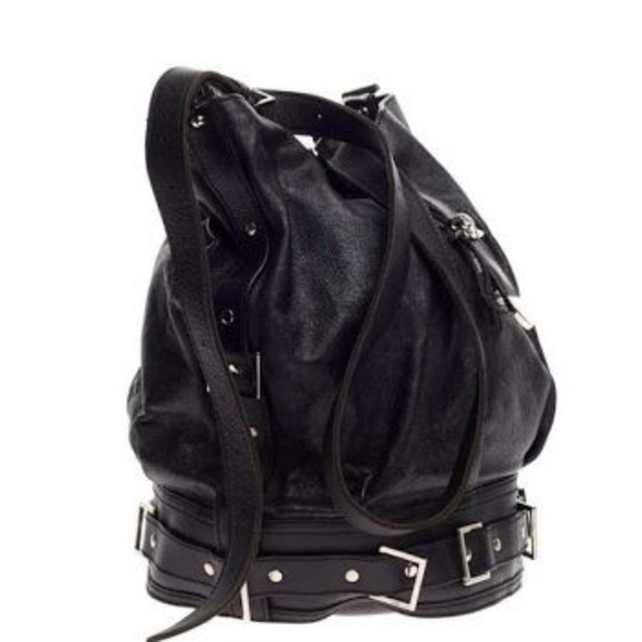 Alexander McQueen  Bucket Belted Tan Leather Bag - Picture 2 of 8